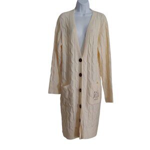 Love In Faith Cable Knit Duster Cardigan Church Faith Over Fear Virtue Wear XL